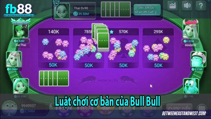Luật chơi cơ bản của Bull Bull